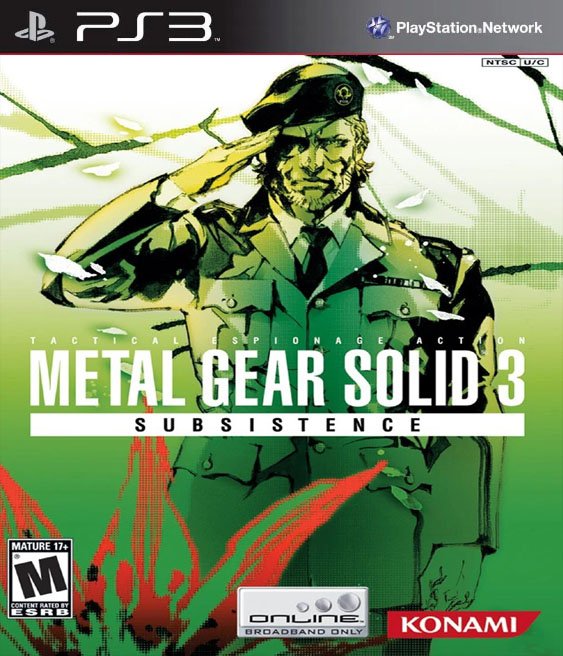 Metal Gear Solid 3 Subsistence Ps3 Pkg Pt-Br
