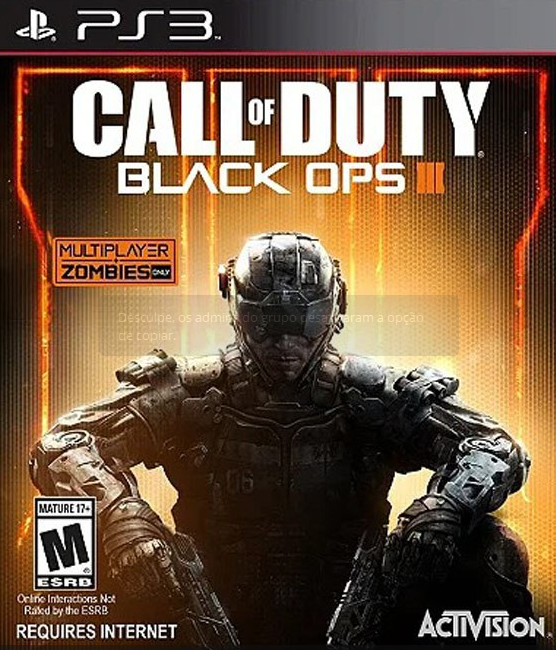 Call of Duty Black Ops III Ps3 Pkg Pt-Br (Dublado)